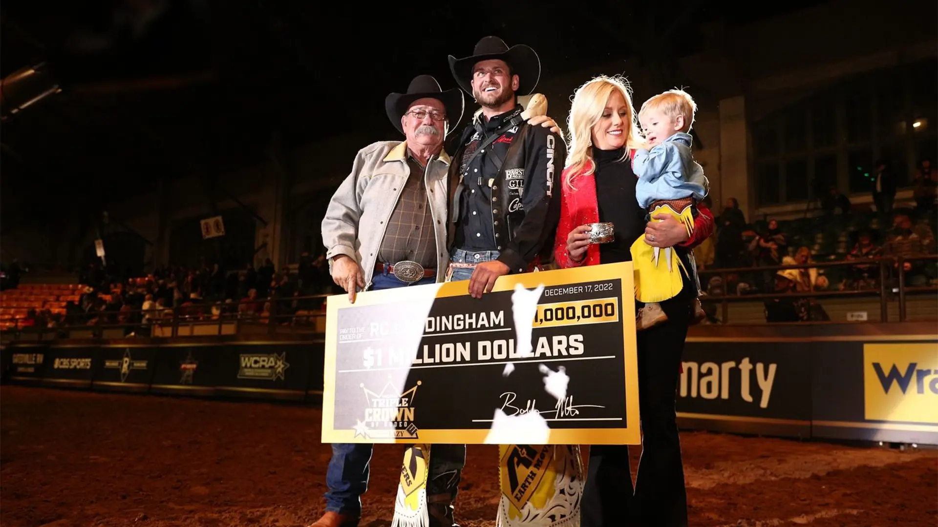 Landingham becomes first victor of Triple Crown of Rodeo, overnight millionaire