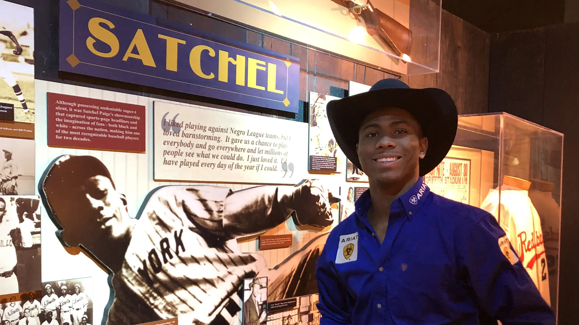 Mitchell enjoys touring Negro Leagues Baseball Museum