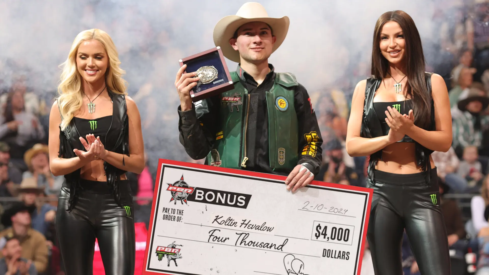 Koltin Hevalow moves to No. 3 in world at sold-out PBR Salt Lake City