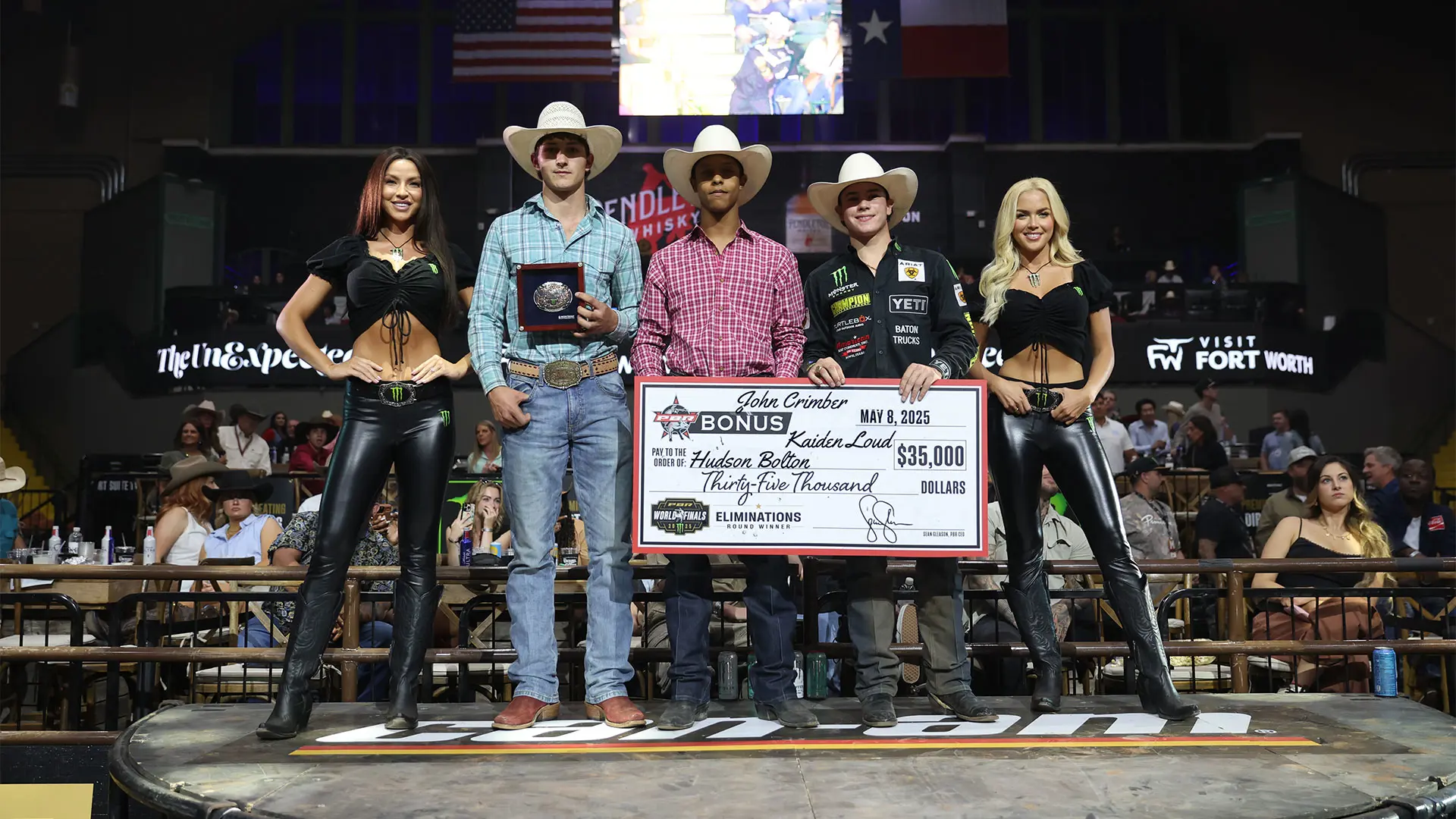 No. 3 John Crimber ties for Round 1 win on a sold-out opening night of the PBR World Finals: Unleash The Beast – Eliminations to gain ground in the race for the World Championship