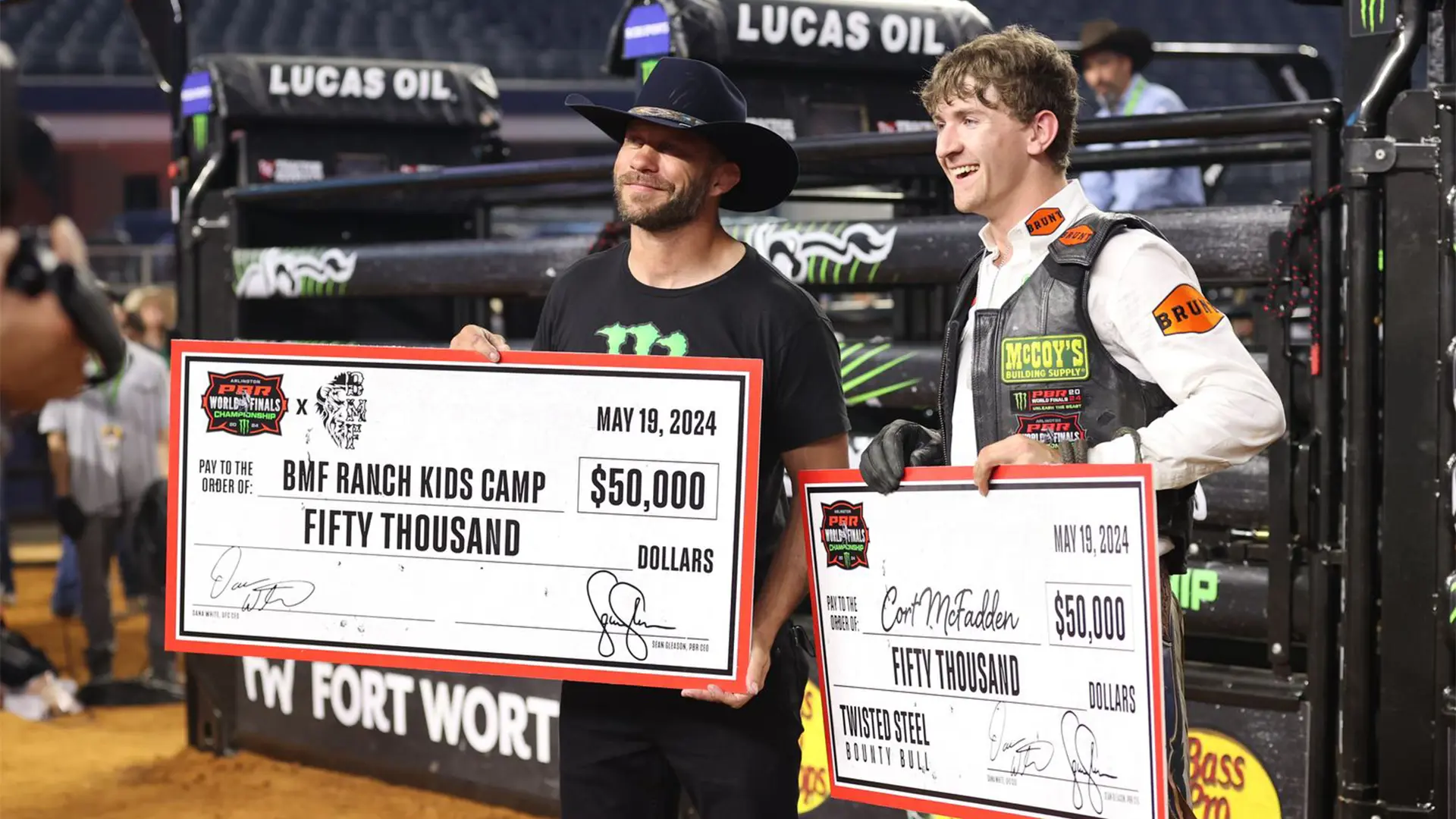 Oklahoma Wildcatters rookie Cort McFadden collects $50,000 bounty aboard Dana White’s Twisted Steel 