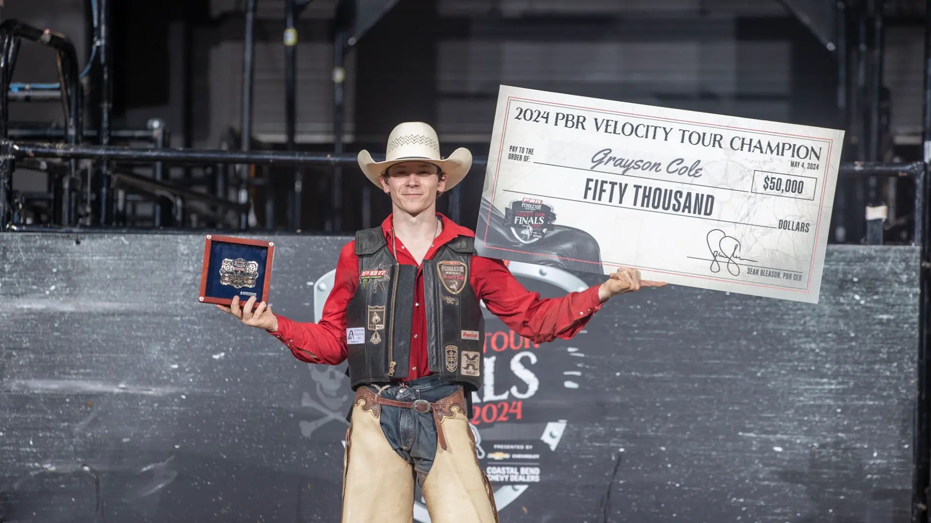 Grayson Cole crowned 2024 PBR Pendleton Whisky Velocity Tour Champion