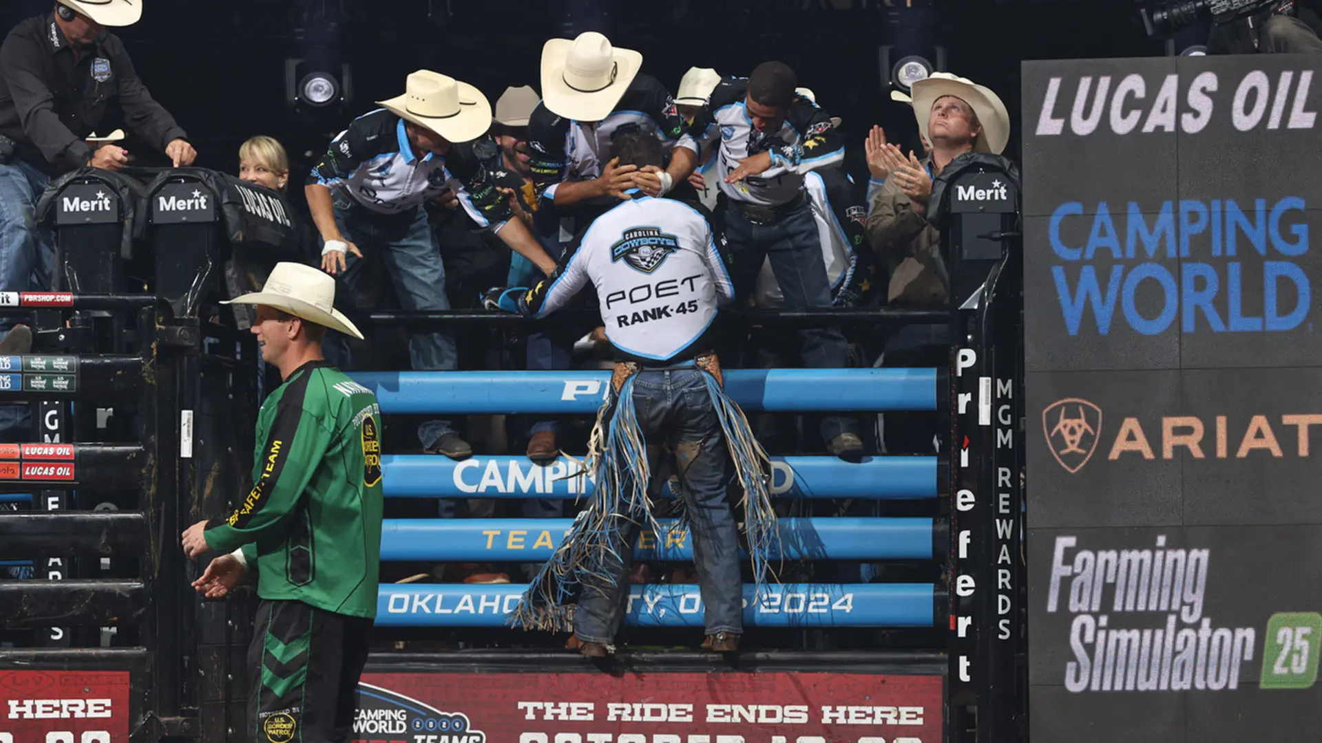 Carolina Cowboys make history in Oklahoma City, logging the third perfect game in highest-scoring game in PBR Teams competition