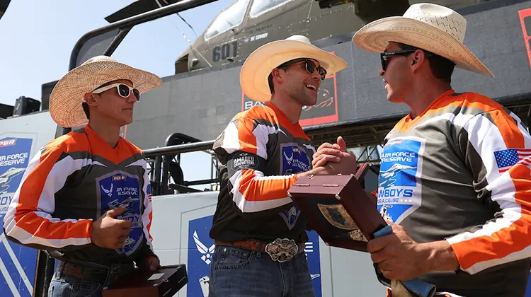 2021 PBR Cowboys for a Cause Aboard USS Lexington Museum won by Team Bad Boy Mowers