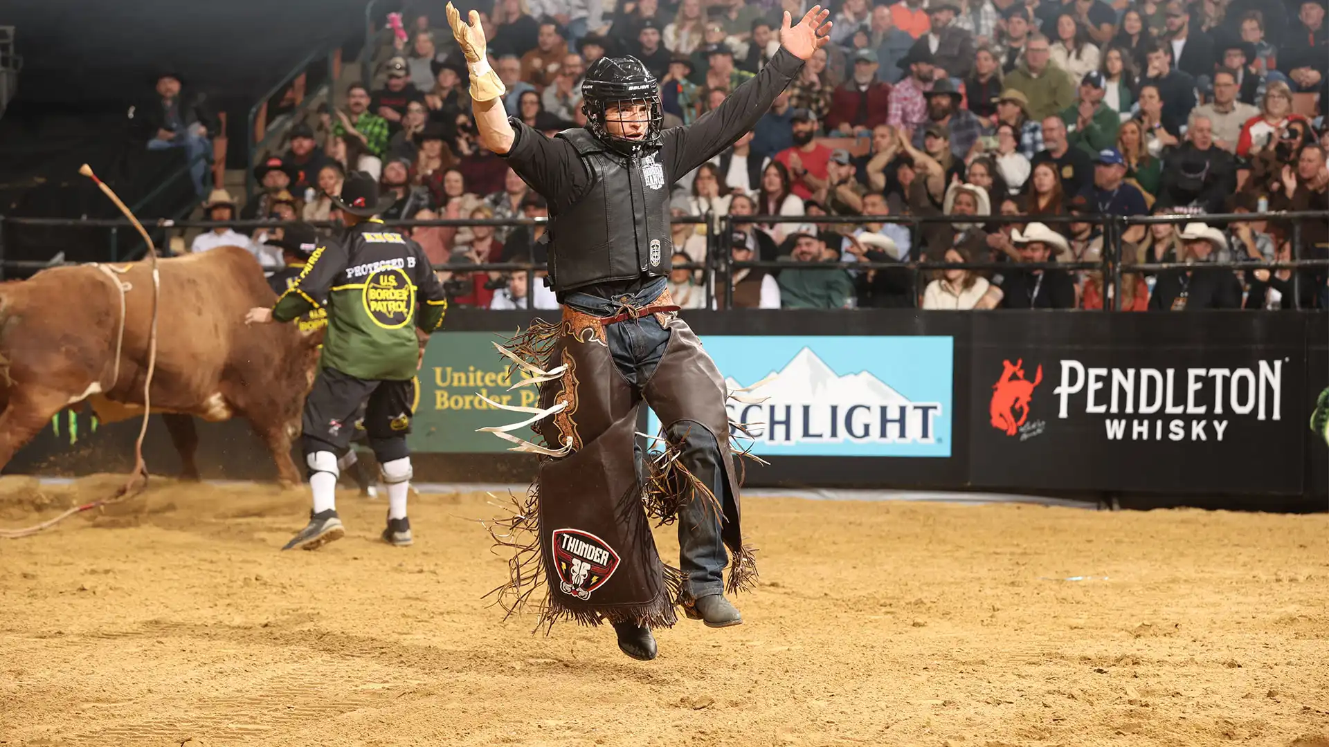Paulo Eduardo Rossetto Shines Bright in Season Opener With 87.75-Point Ride to Take Round One at PBR Manchester