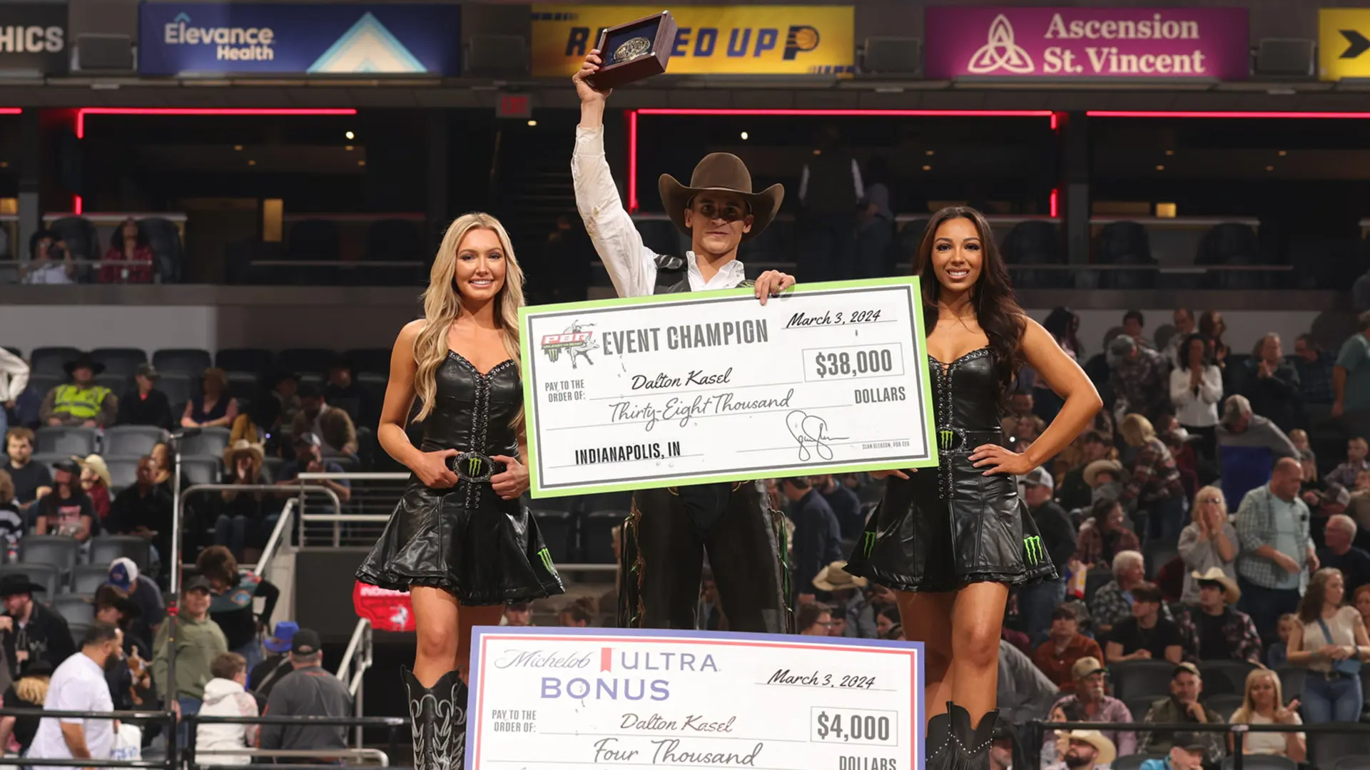 Flawless Dalton Kasel wins Ariat PBR Indianapolis in walk-off fashion 