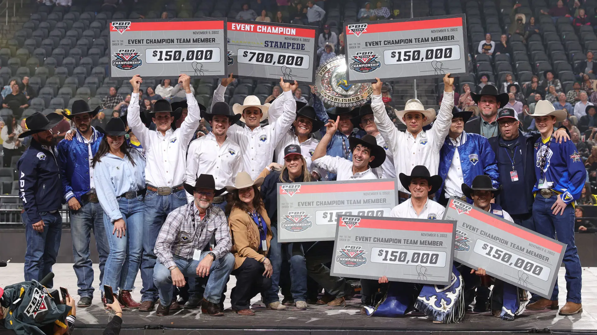 Nashville Stampede mount Cinderella run through PBR Team Series Championship to be crowned the league’s inaugural Champions