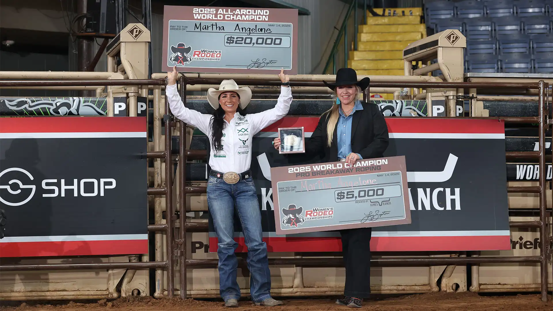 Martha Angelone wins third consecutive Women's Rodeo World Championship All-Around title
