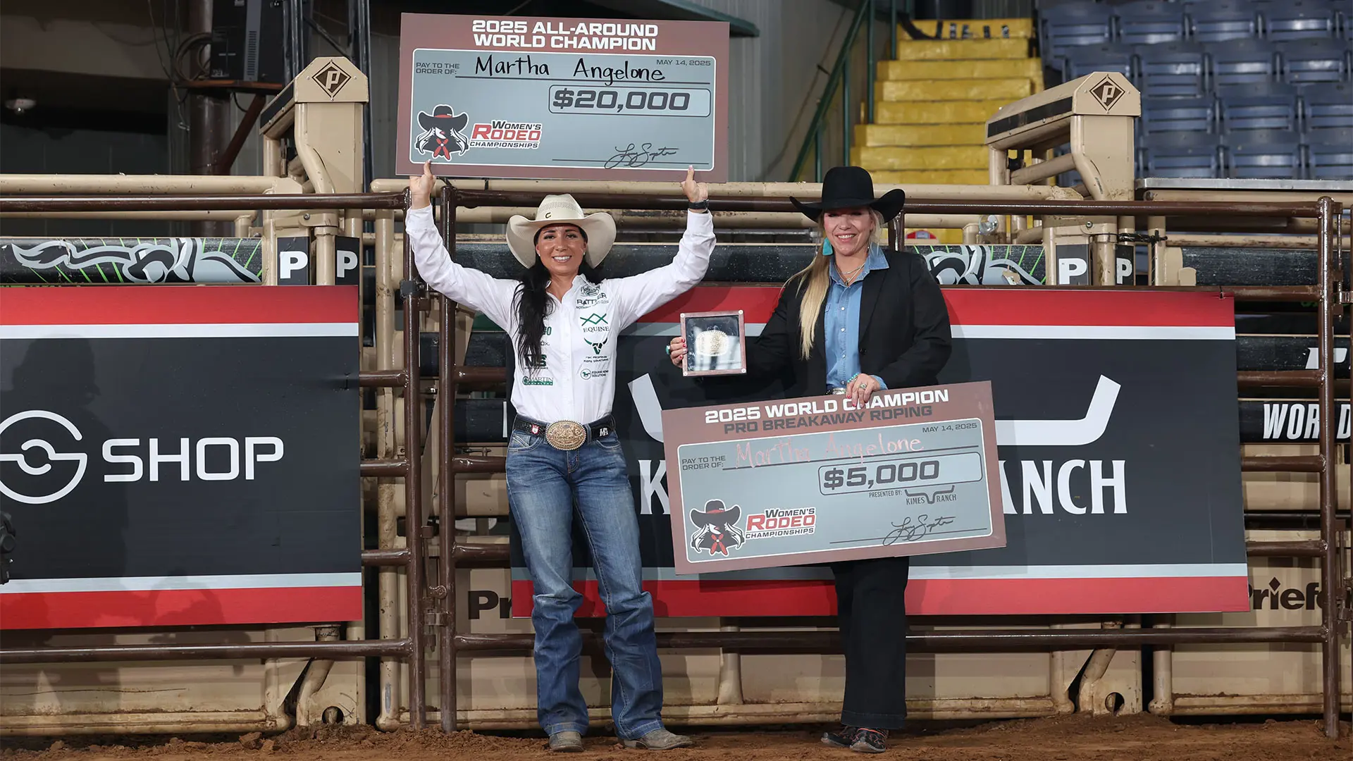 Martha Angelone wins third consecutive Women's Rodeo World Championship All-Around title