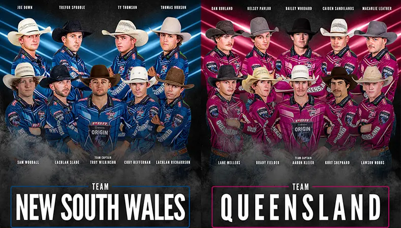 Team New South Wales and Team Queensland announced ahead of PBR Origin I in Newcastle July 3