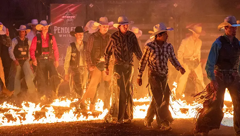 Four Navajo bull riders among contenders for the first-ever Pendleton Whisky Velocity Tour event in Church Rock, New Mexico Sept. 18